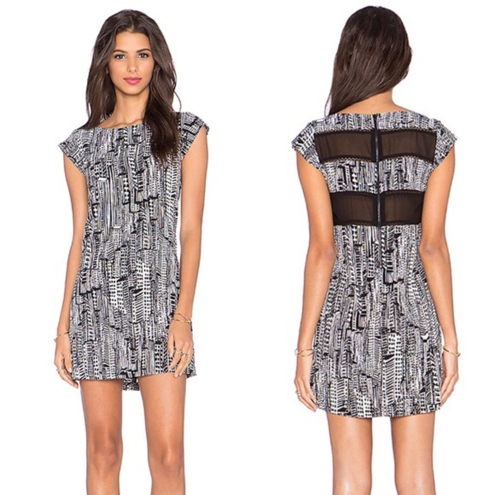 Sam Edelman Black and White Shift Dress